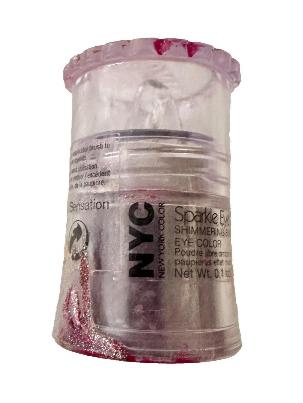 NEW NYC Sparkle Dust Eye Shadow Shimmer Powder 899 Lilac Sensation (Shelf Wear)